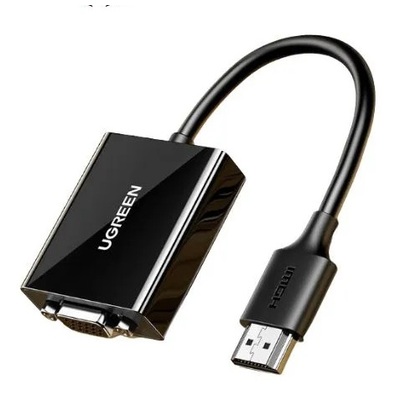 Cáp Chuyển Đổi UGreen HDMI to VGA có cổng cấp nguồn USB-C (90813)