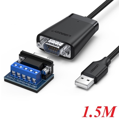 Cáp Chuyển Đổi UGreen USB to COM RS-422/RS-485 dài 1.5 Mét (60562)