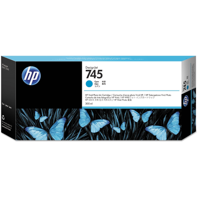 Mực In HP 745 300-ml Cyan Ink Cartridge (F9K03A)