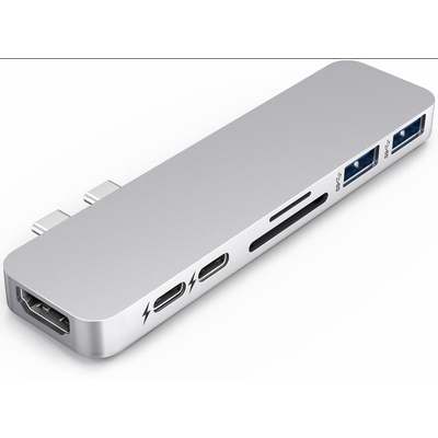 Thiết Bị Chuyển Đổi HyperDrive USB-C DUO 7-in-2 (GN28B-SILVER)
