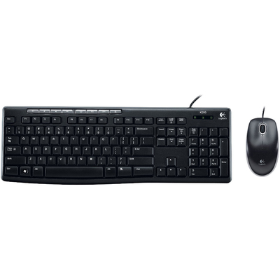 Bộ Bàn Phím Chuột Logitech MK200 PC/USB/OPTICAL/MEDIA/BLACK (920-002693)