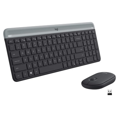 Bộ Bàn Phím Chuột Logitech MK470 SLIM WIRELESS BLACK (920-009182)