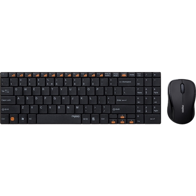 Bộ Bàn Phím Chuột Rapoo Không Dây 9060 - Black