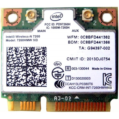 Bộ Chuyển Đổi Intel Wireless-AC 7260 Dual-Band (7260HMWG)