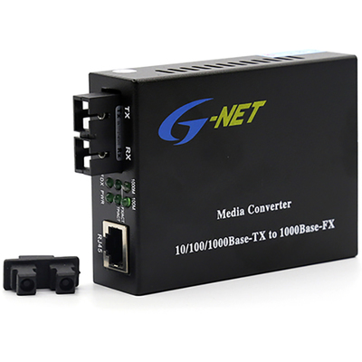 Bộ Chuyển Đổi Quang Điện  G-NET Gigabit Ethernet 10/100/1000Mbps Media Converter 550m SC Multimode 850nm (HHD-220G-2)