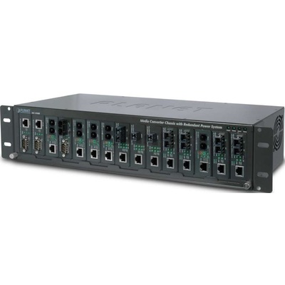 Bộ Chuyển Đổi Quang Điện Planet 15-Slot Media Converter Chassis (MC-1500)