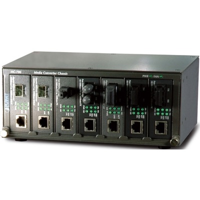 Bộ Chuyển Đổi Quang Điện Planet 7-Slot Media Converter Chassis (MC-700)