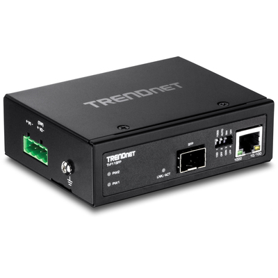 Bộ Chuyển Đổi Quang Điện TrendNet Hardened Industrial 100/1000Base-T To SFP Media Converter (TI-F11SFP)