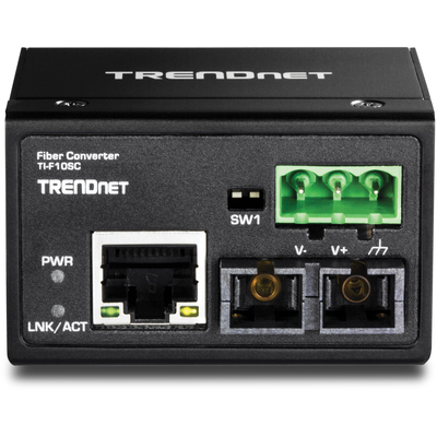 Bộ Chuyển Đổi Quang Điện TrendNet Hardened Industrial 100Base-FX Multi-Mode SC Fiber Converter (TI-F10SC)