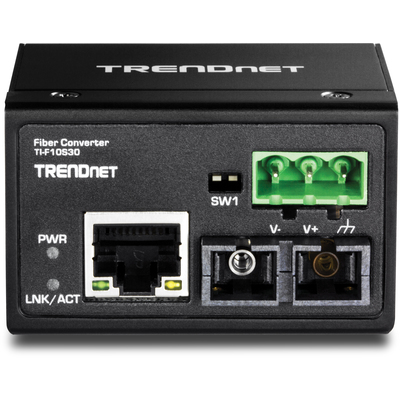 Bộ Chuyển Đổi Quang Điện TrendNet Hardened Industrial 100Base-FX Single-Mode SC Fiber Converter (TI-F10S30)