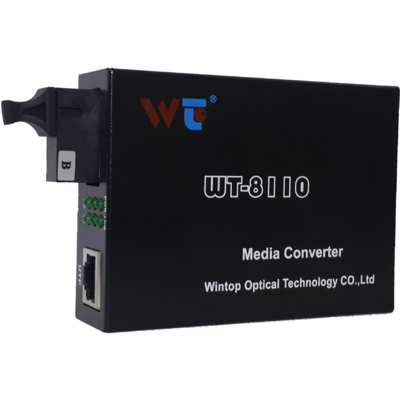 Bộ Chuyển Đổi Quang Điện WinTop 10/100/1000Base-Tx To 1000Base-Fx Media Converter 20KM 1310nm/1550nm (YT-8110GSB-11-20A-AS)