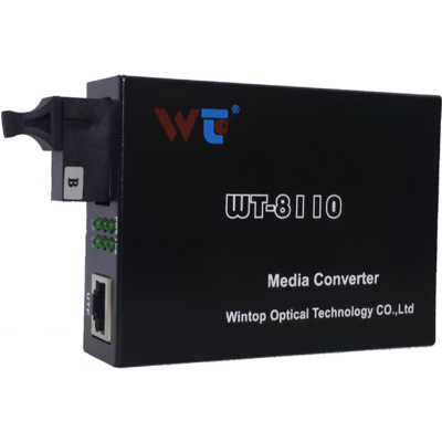 Bộ Chuyển Đổi Quang Điện WinTop 10/100/1000Base-Tx To 1000Base-Fx Media Converter 20KM 1550nm/1310nm (YT-8110GSB-11-20B-AS)