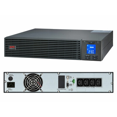 Bộ Lưu Điện UPS APC Easy On-Line, 2000VA/1800W, Rackmount 2U, 230V, 4x IEC C13 outlets, Intelligent Card Slot, LCD, W/ rail kit (SRV2KRIRK-E)