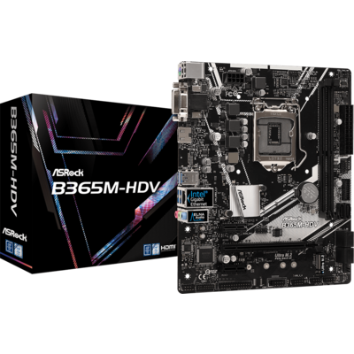 Bo Mạch Chủ ASRock B365M-HDV - Socket LGA1151 (90-MXB9R0-A0UAYZ)