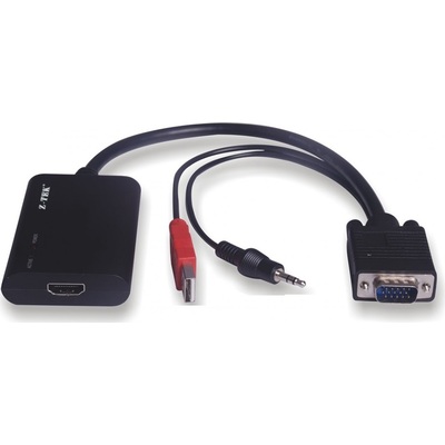 Cáp Chuyển Đổi  Z-Tek VGA + Audio Sang HDMI (ZE577)