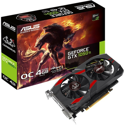 Card Màn Hình Asus Cerberus GeForce GTX 1050 Ti OC Edition 4GB GDDR5 (CERBERUS-GTX1050TI-O4G)