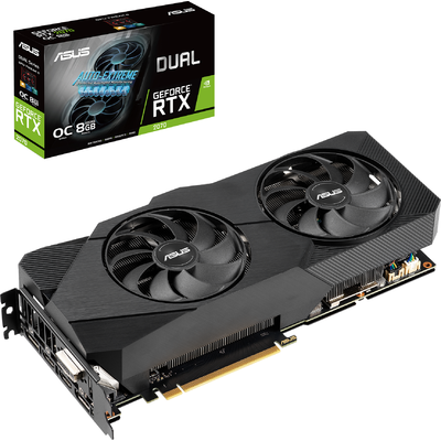 Card Màn Hình Asus Dual GeForce RTX 2070 EVO 8GB GDDR6 (DUAL-RTX2070-O8G-EVO)