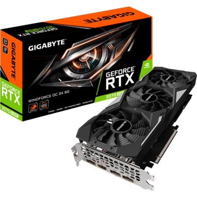 Card Màn Hình Gigabyte GeForce RTX 2070 Super WindForce OC 3X 8GB GDDR6 (GV-N207SWF3OC-8GD)