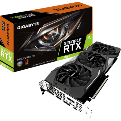 Card Màn Hình Gigabyte GeForce RTX 2080 Ti WindForce 11GB GDDR6 (GV-N208TWF3-11GC)