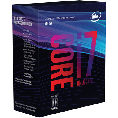 CPU Máy Tính Intel Core i7-8700K 6C/12T 3.70GHz Up to 4.70GHz 12MB Cache UHD 630 (LGA 1151)