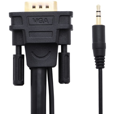 Dây Cáp Hiển Thị UGreen VG102 VGA + Audio 3.5mm Chiều Dài 5M (11628)