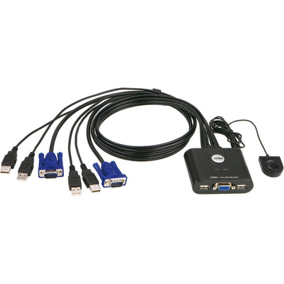 Dây Cáp KVM Aten 2-Port USB VGA (CS22U)