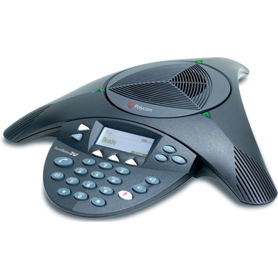 Điện Thoại Hội Nghị Polycom SoundStation 2 Có Mở Rộng Có Màn Hình