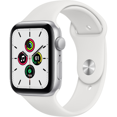 Đồng Hồ Thông Minh Apple Watch SE GPS 44mm Silver Viền Nhôm Dây Cao Su (MYDQ2VN/A)