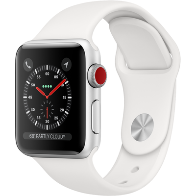Đồng Hồ Thông Minh Apple Watch Series 3 GPS + Cellular 38mm Viền Nhôm Dây Cao Su (MTGN2VN/A)