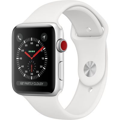 Đồng Hồ Thông Minh Apple Watch Series 3 GPS + Cellular 42mm Viền Nhôm Dây Cao Su (MTH12VN/A)