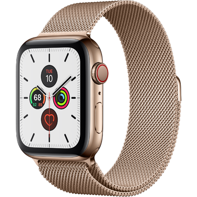 Đồng Hồ Thông Minh Apple Watch Series 5 GPS + Cellular 44mm Viền Thép Dây Thép (MWWJ2VN/A)