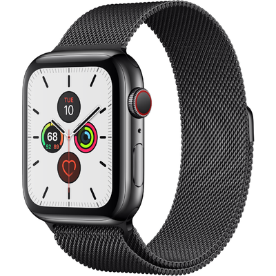 Đồng Hồ Thông Minh Apple Watch Series 5 GPS + Cellular 44mm Viền Thép Dây Thép (MWWL2VN/A)