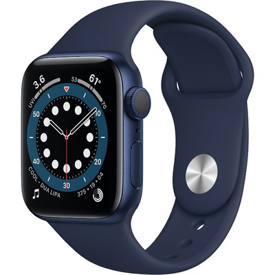 Đồng Hồ Thông Minh Apple Watch Series 6 GPS 40mm Blue Viền Nhôm Dây Cao Su (MG143VN/A)