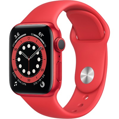 Đồng Hồ Thông Minh Apple Watch Series 6 GPS 40mm (PRODUCT) Red Viền Nhôm Dây Cao Su (M00A3VN/A)
