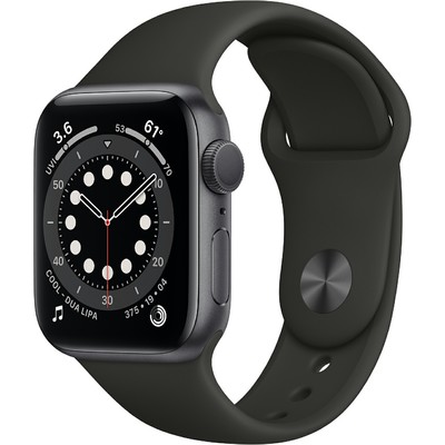 Đồng Hồ Thông Minh Apple Watch Series 6 GPS 40mm Space Gray Viền Nhôm Dây Cao Su (MG133VN/A)