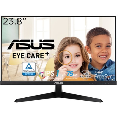 Màn Hình Máy Tính Asus 23.8" FHD (1920 x 1080)/LED/IPS/HDMI/D-Sub/75Hz/1ms/Đen (VY249HE)