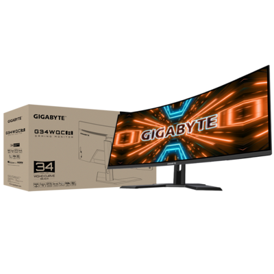 Màn Hình Máy Tính Gigabyte G34WQC A  34'' cong WQHD 144Hz