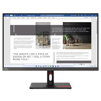 Màn Hình Máy Tính Lenovo ThinkVision S27i-10 27.0" IPS Full HD 100Hz Black (63DFKAR4WW)