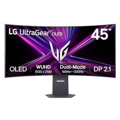 Màn Hình Máy Tính LG Gaming UltraGear 44.5" Cong OLED 5K2K WUHD 165Hz (45GX950A-B)