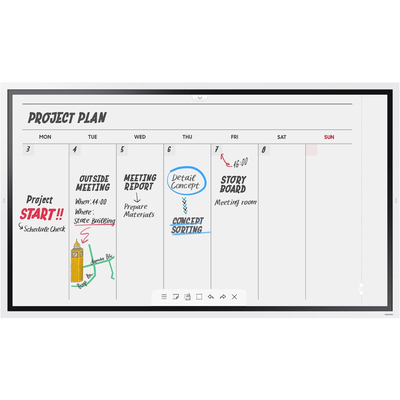 Màn Hình Tương Tác Thông Minh SAMSUNG Flip 2 WM65R 65-Inch 4K UHD 350nit 60Hz New Edge (LH65WMRWBGCXXV)