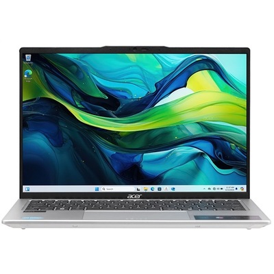 Máy Tính Xách Tay Acer Swift Go 14 SFG14-73-71ZX Ultra 7-155H/16GB LPDDR5x/512GB SSD/14" 2.8K/Intel Arc Graphics/Windows 11 Home SL/Silver (NX.KSLSV.002)