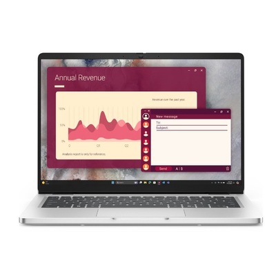 Máy Tính Xách Tay Dell Pro 14 PC14250 Core Ultra 5-235U/8GB DDR5/512GB SSD/Intel Graphics/14" Full HD+/Windows 11 Pro