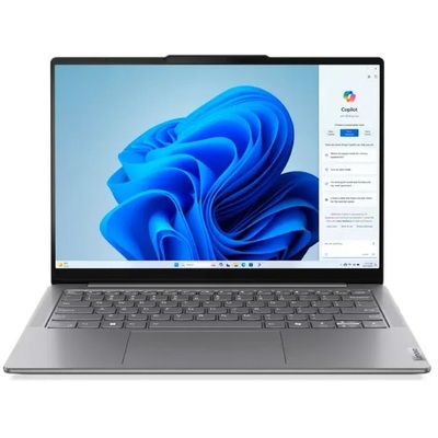 Máy Tính Xách Tay Lenovo Yoga Slim 7-14IMH9 Core Ultra 7-155H/32GB LPDDR5/1TB SSD/14" WUXGA/Integrated Intel Arc Graphics/Win 11 Home SL/Luna Grey (83CV001VVN)