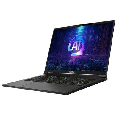 Máy Tính Xách Tay MSI Stealth A16 AI+  AMD Ryzen AI 9 HX 370/32GB LPDDR5/2TB SSD/NVIDI GeForce RTX 5080/16" UHD+/Windows 11 Home/Core Black (A3XVGG-208VN)