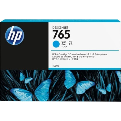 Mực In HP 765 400-ml Cyan Ink Cartridge (F9J52A)