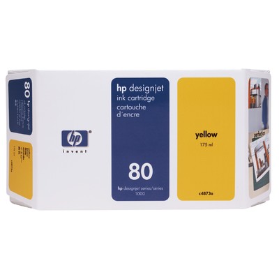 Mực In HP 80 175-ml Yellow DesignJet Ink Cartridge (C4873A)