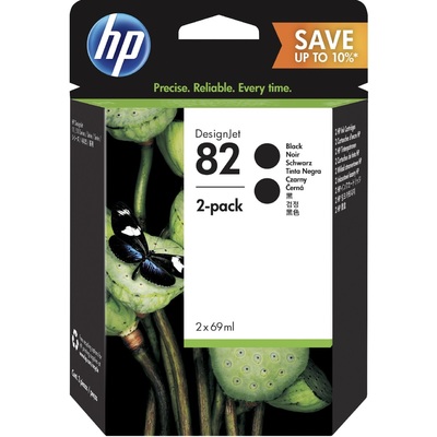 Mực In HP 82 69ml Black Ink Crtg 2-Pack (P2V34A)