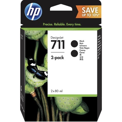 Mực In HP HP 711 80ml Black Ink Crtg 2-Pack (P2V31A)