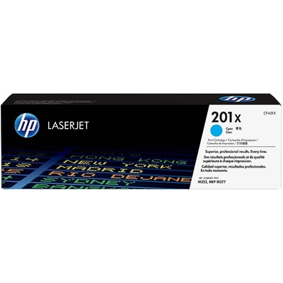 Mực In Laser HP 201X High Yield Cyan Original LaserJet Toner Cartridge (CF401X)