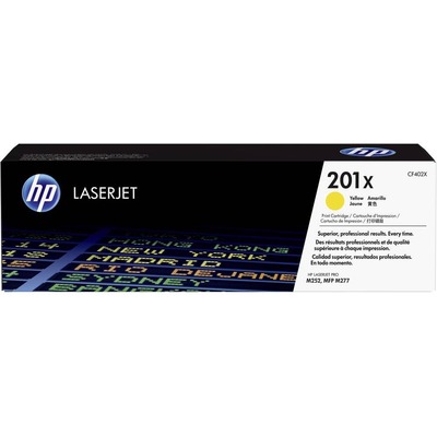 Mực In Laser HP 201X High Yield Yellow Original LaserJet Toner Cartridge (CF402X)